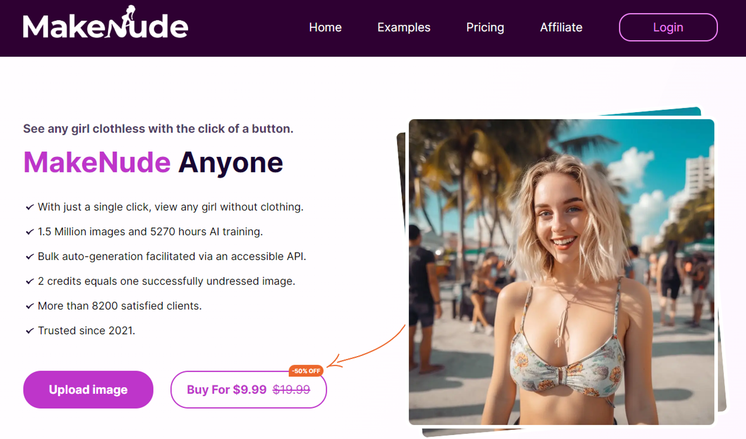сайт нейросеть раздеватор Makenude