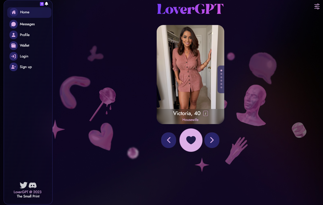 Сервис LoverGPT