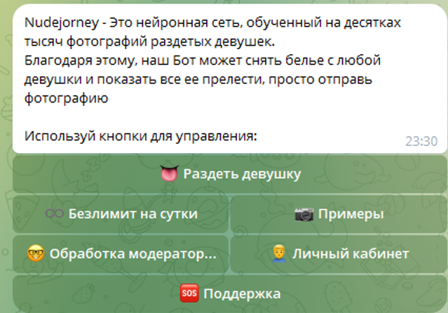 Nudejorney бот