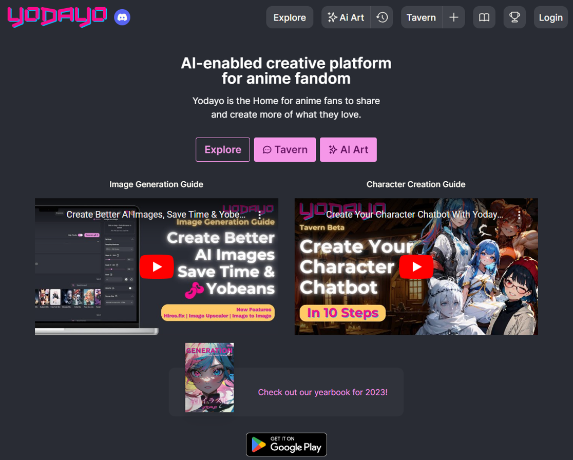 Yodayo обзор