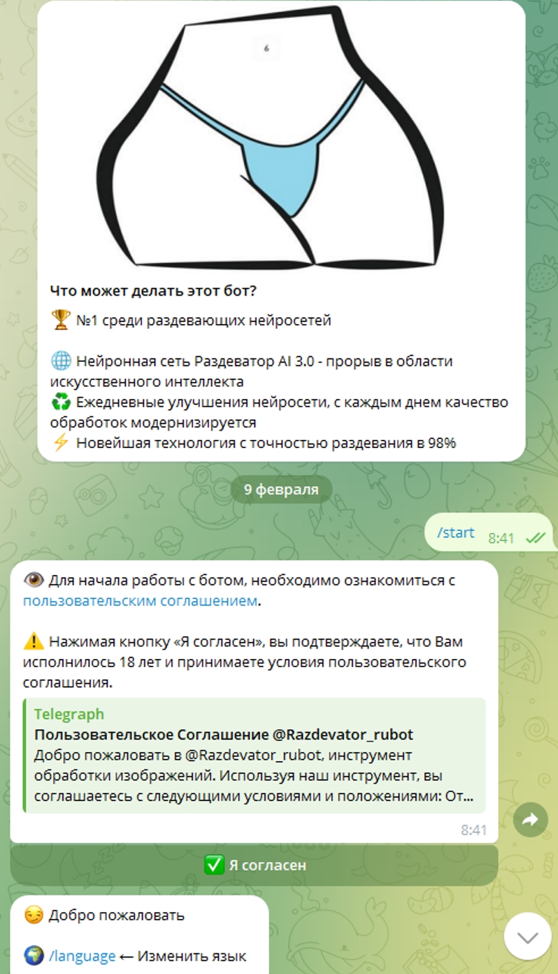 Раздеватор бот 3.0
