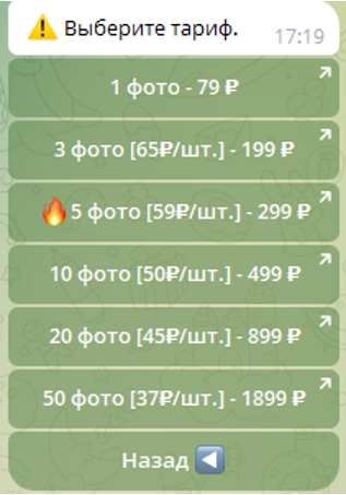 Раздевалка нейро бот